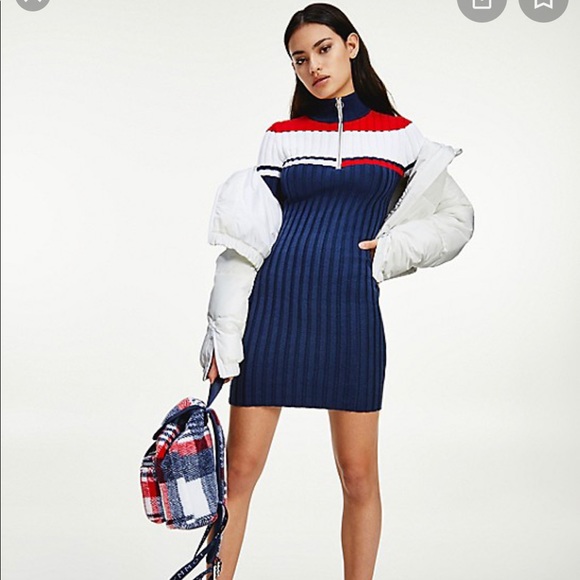 Tommy color block ribbed dress XXS - Picture 3 of 6
